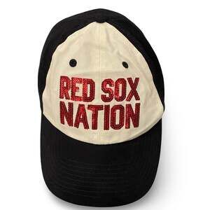 Boston Red Sox Nation Hat Victorias Secret PINK 47 Sequin Floral Underbrim Cap
